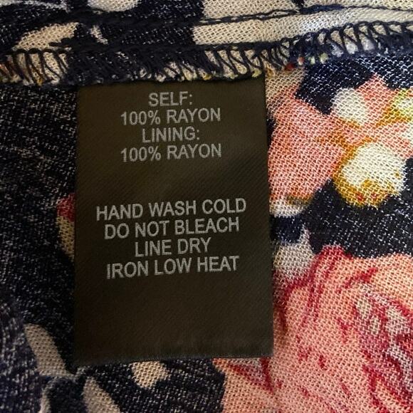 Lulus Blue Everlasting Bliss Floral Print V-Neck Sleeveless Slit Maxi Dress Sz M - Picture 5 of 5